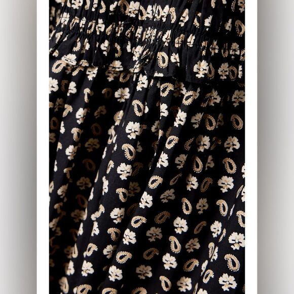 Doen NWT Bellamy shirred printed organic cotton-poplin maxi dress - Picture 5 of 5